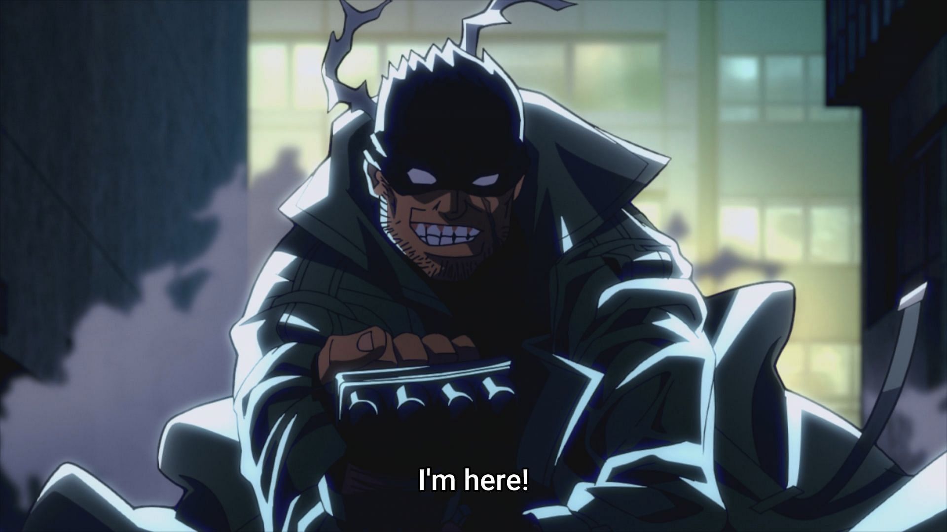 Knuckleduster uses All Might's signature dialogue (Image via Bones Film)